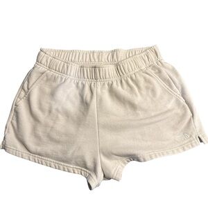 The North Face Cream Lounge Shorts- Minimalist Athleisure